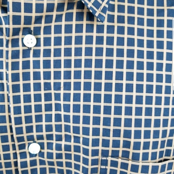 Peter Millar Brown Black Plaid Button Front Shirt - Picture 2 of 6